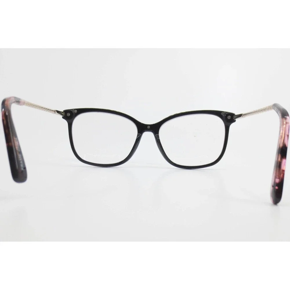 Chelsea Morgan CM-202221 Black Cat Eye Eyeglass Frames Gold Pink Tortoise